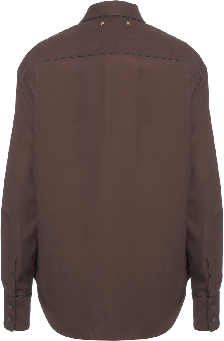 Golden Goose Blouse with quilted details Bruin