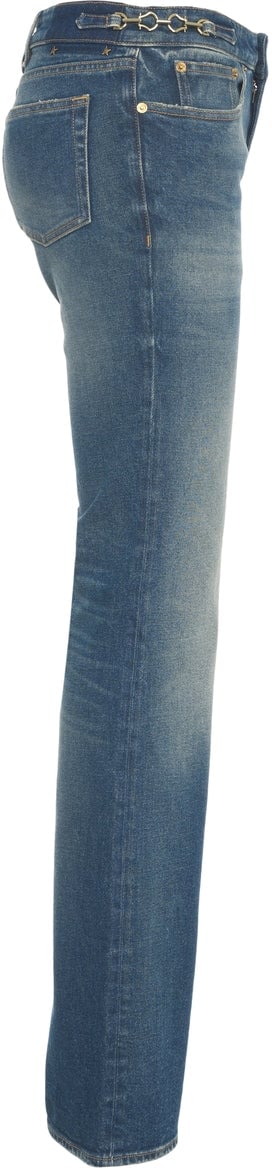 Golden Goose Bootcut jeans with metallic details Blauw