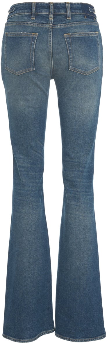 Golden Goose Bootcut jeans with metallic details Blauw