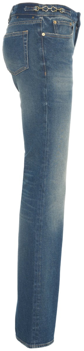 Golden Goose Jeans bootcut con dettagli metallici Blauw