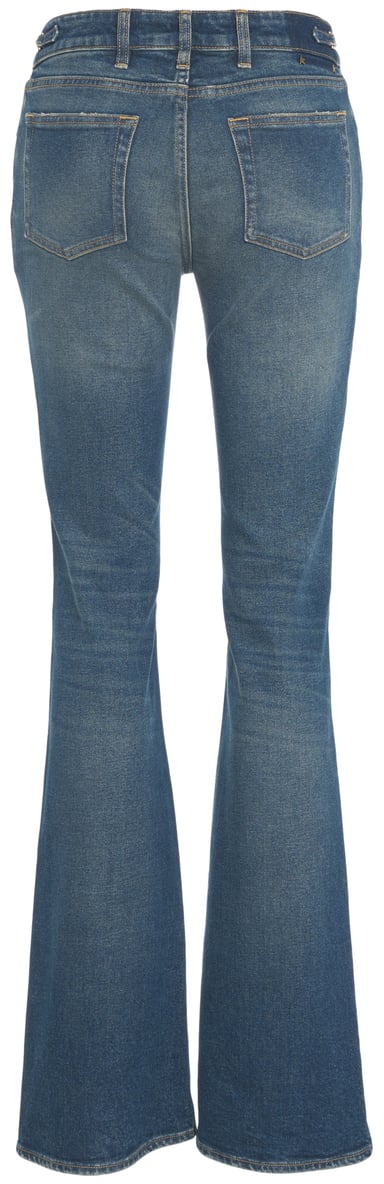 Golden Goose Jeans bootcut con dettagli metallici Blauw