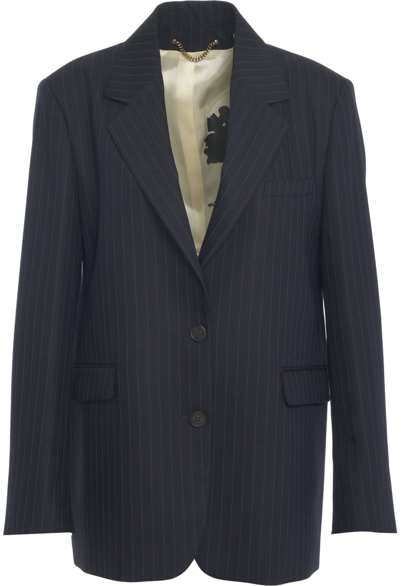 Golden Goose Blazer with pinstripes Blauw