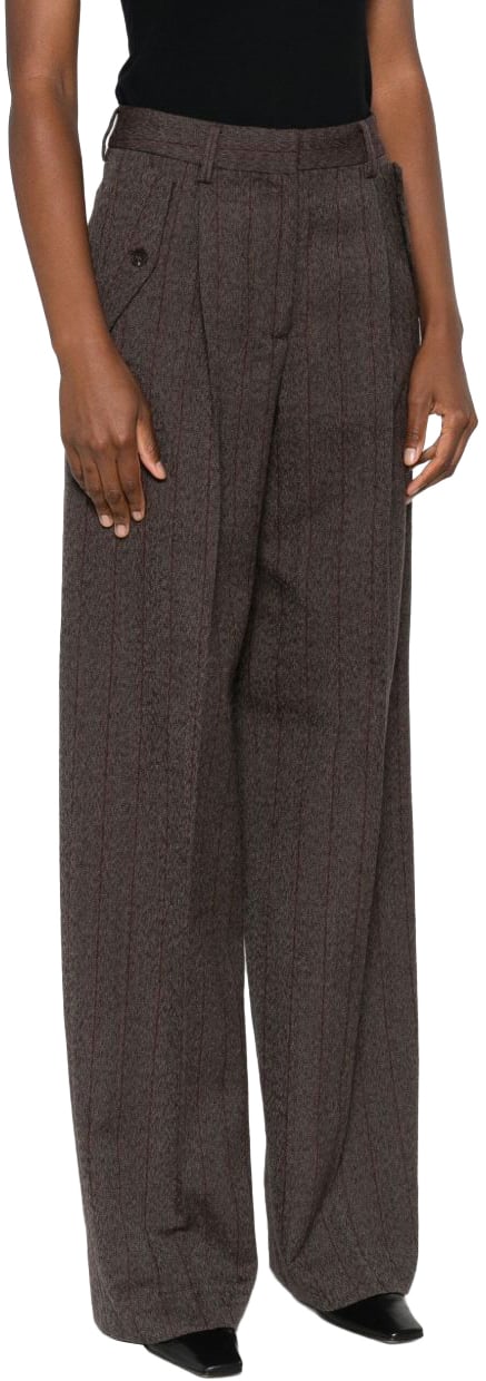 Golden Goose Trousers Brown Bruin