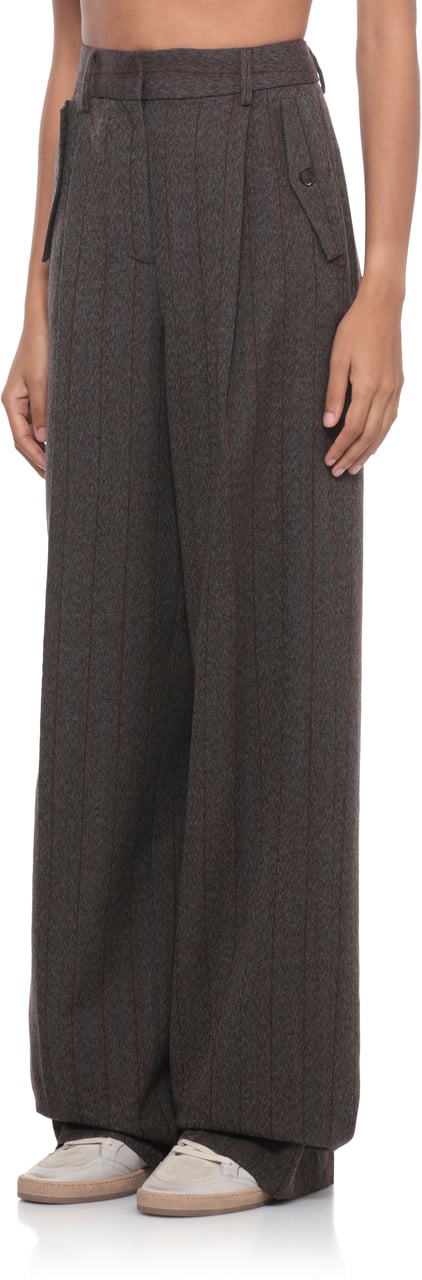 Golden Goose Trousers Brown Bruin