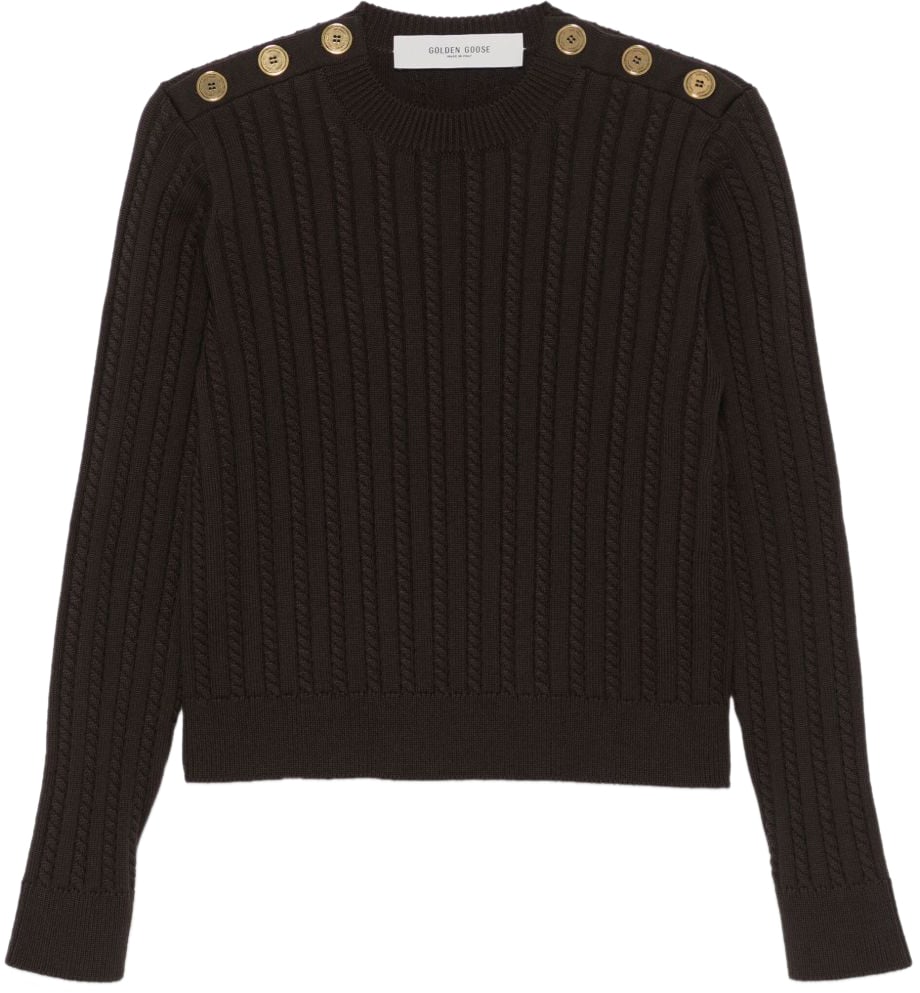 Golden Goose Sweaters Brown Bruin