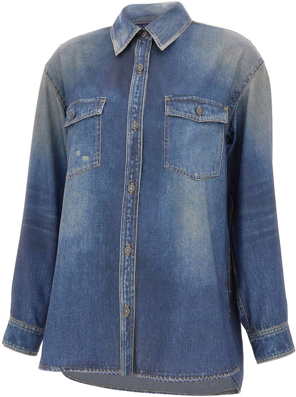 Golden Goose Shirts Blue Blauw