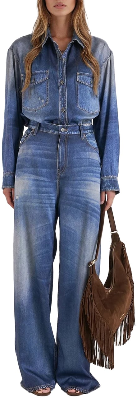 Golden Goose Shirt 'Patty Over' Blauw