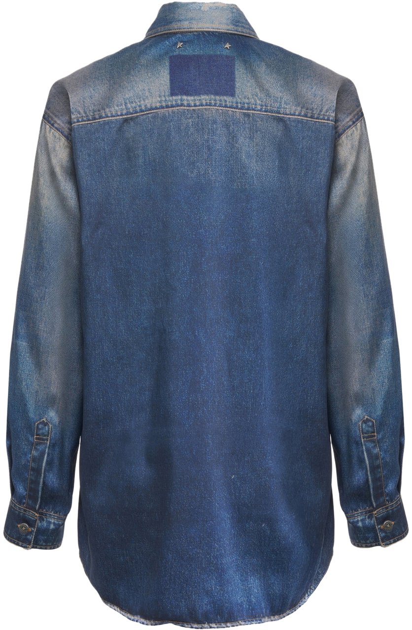 Golden Goose Shirt 'Patty Over' Blauw