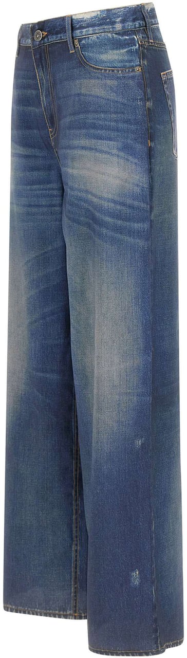 Golden Goose Trousers Blue Blauw