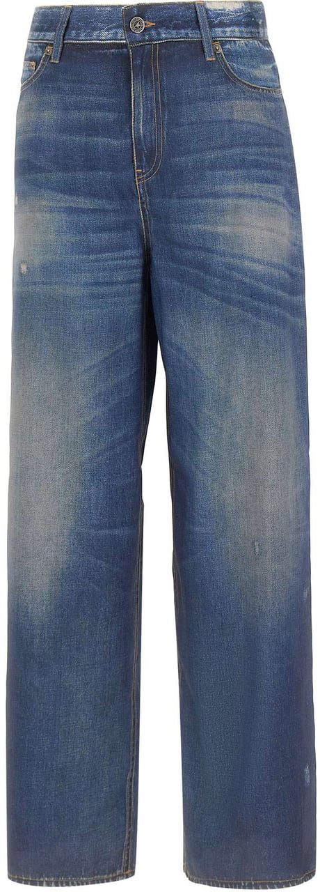 Golden Goose Trousers Blue Blauw