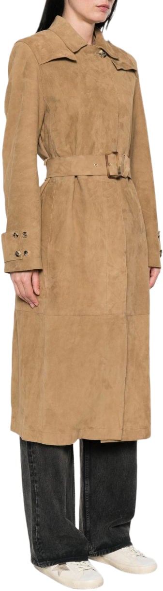 Golden Goose Coats Marrone Chiaro Beige