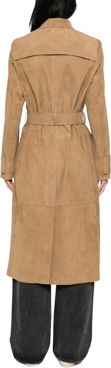 Golden Goose Coats Marrone Chiaro Beige
