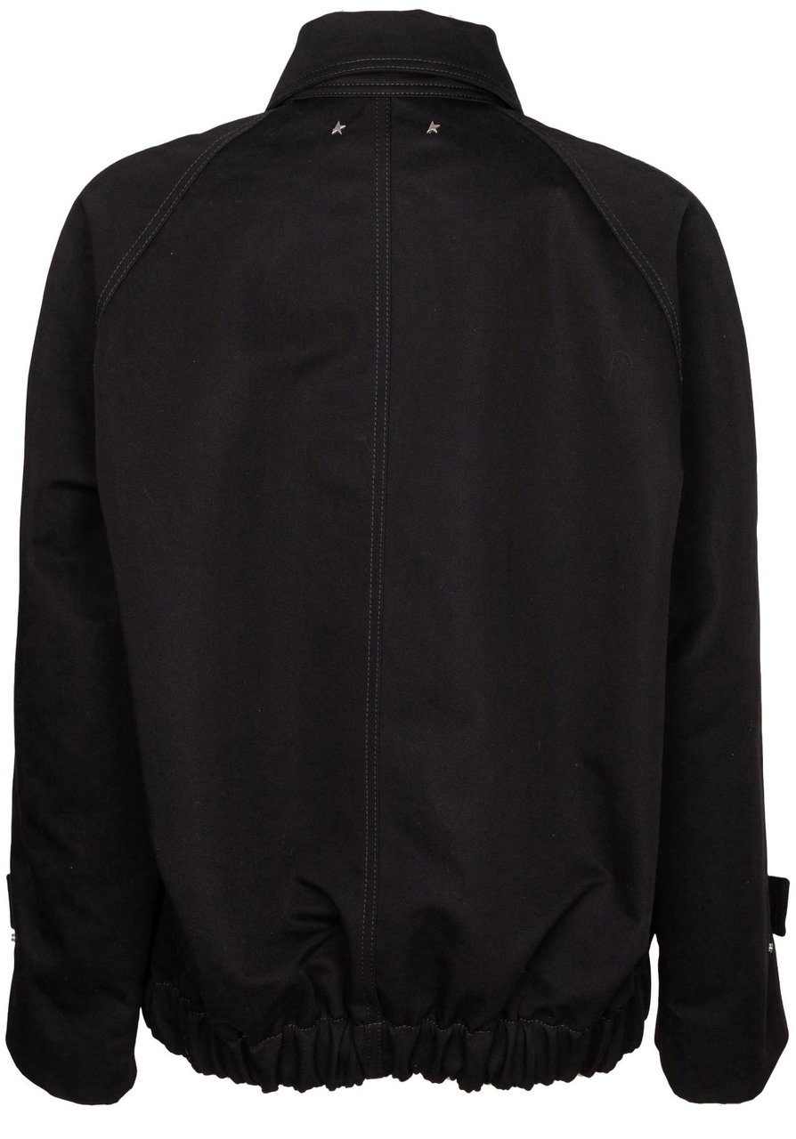 Golden Goose Golden goose journey denim jacket in black Zwart