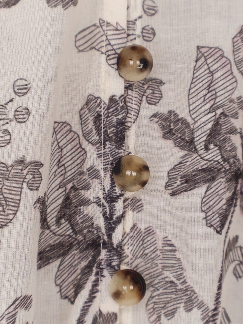 Golden Goose Multicolor Floral Print Cotton Dress Grijs