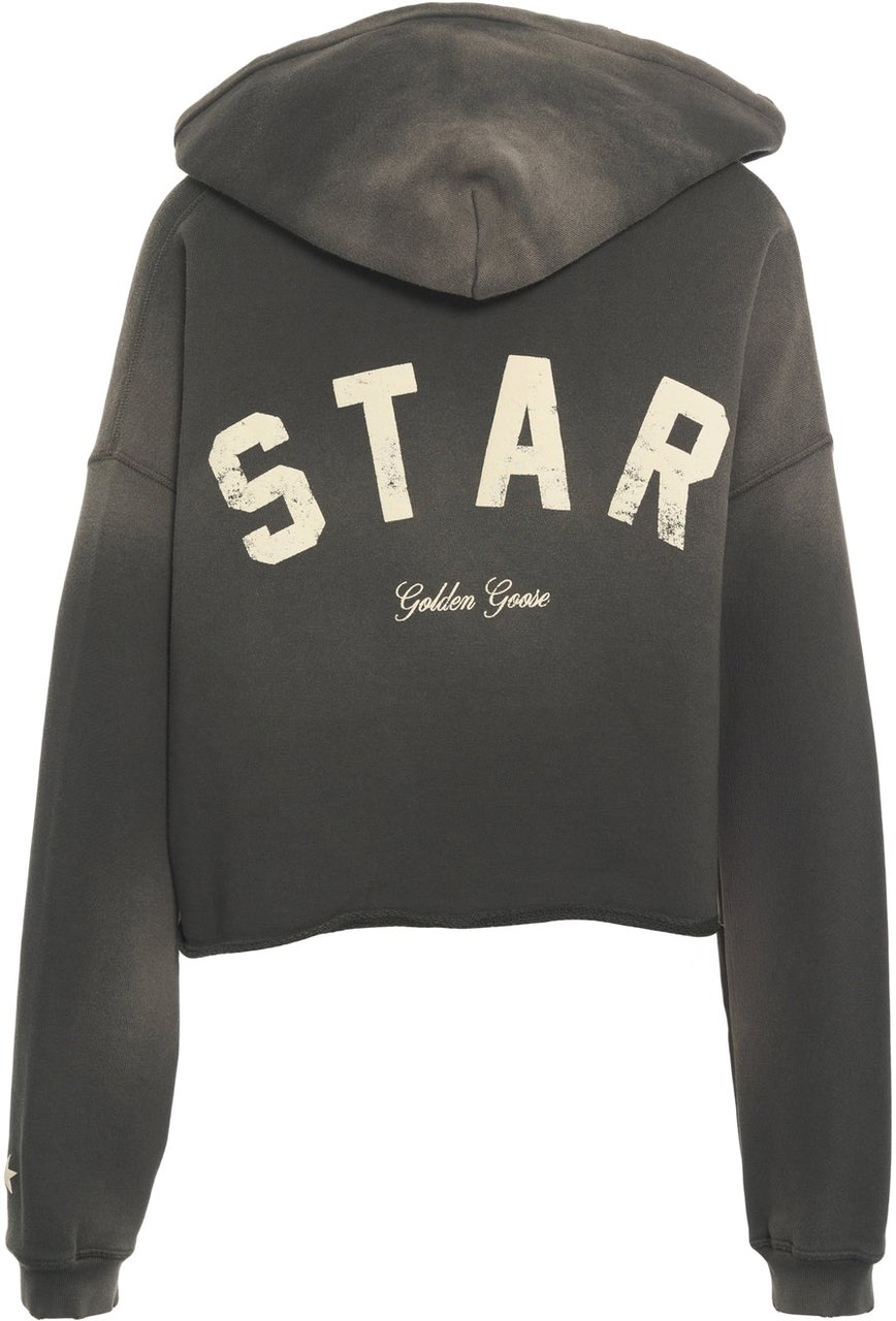 Golden Goose Cropped hoodie Grijs