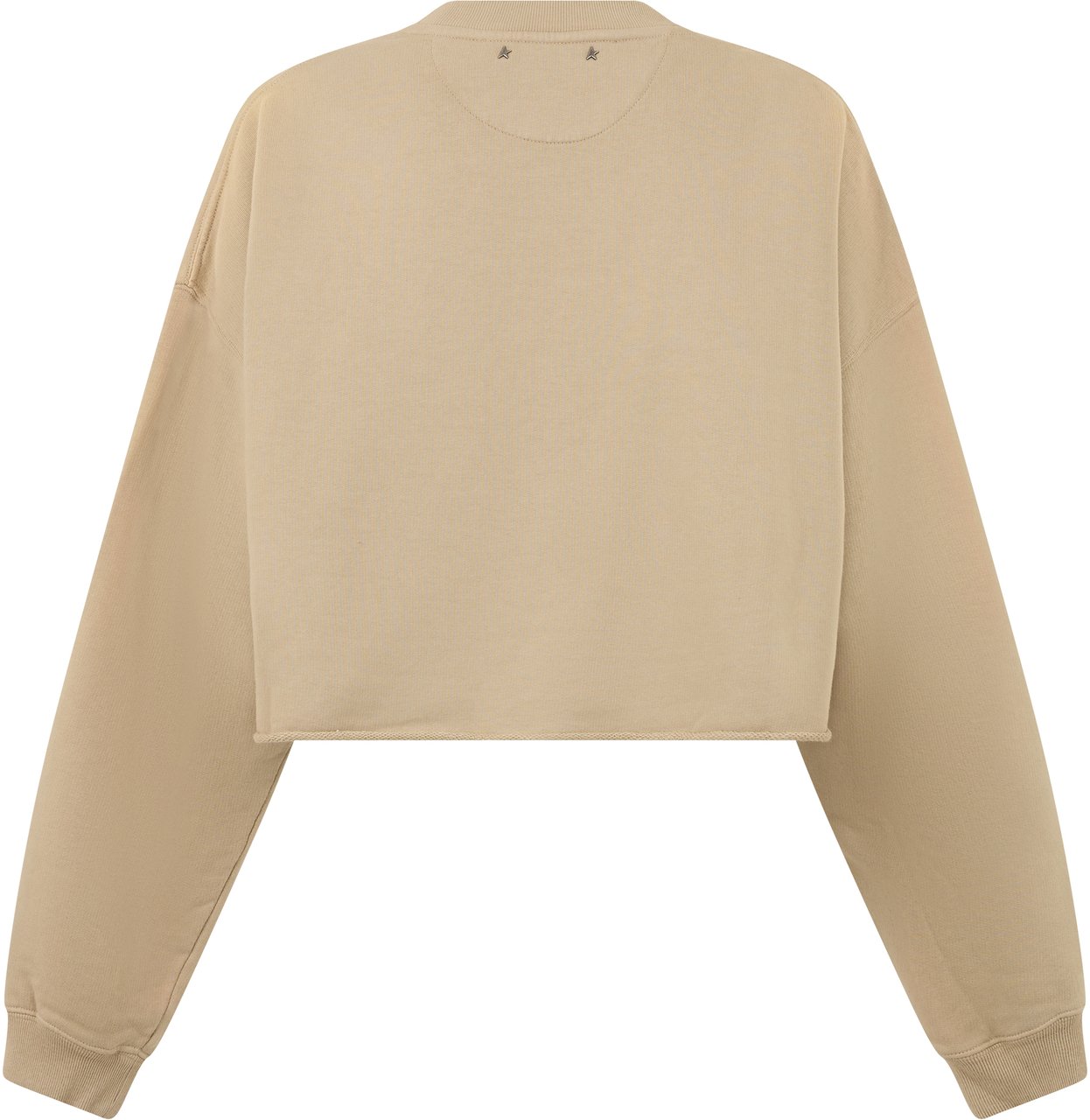 Golden Goose Cropped sweatshirt in cotton Beige