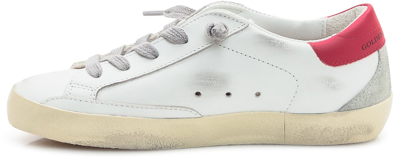Golden Goose Golden Goose Kids Sneaker Superstar Bianca con Stella Grigia Wit