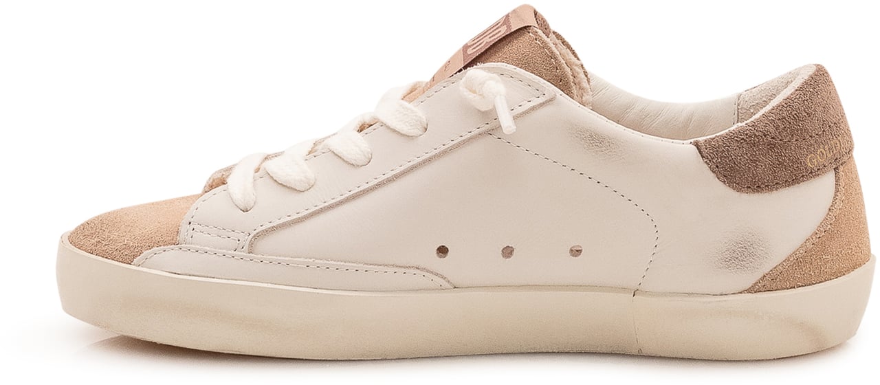 Golden Goose Super Star Sneaker con Glitter Wit