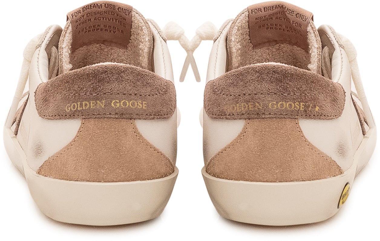 Golden Goose Super Star Sneaker con Glitter Wit
