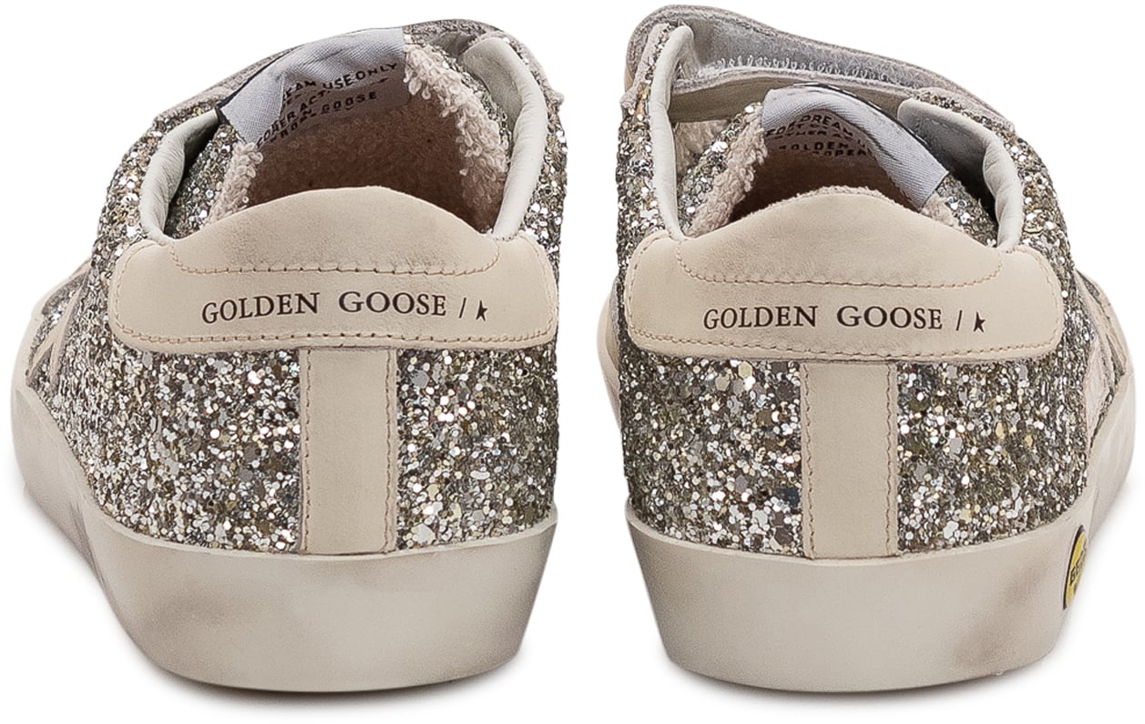 Golden Goose Old School Glitter Zilver
