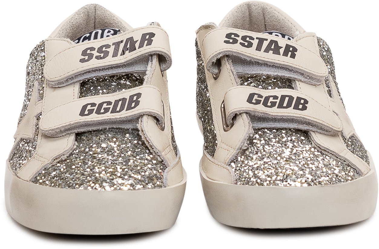 Golden Goose Old School Glitter Zilver