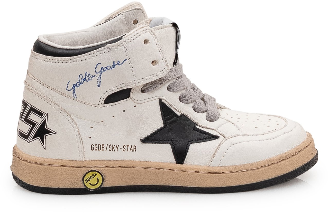 Golden Goose Sneakers Alte Sky Star in Pelle Wit