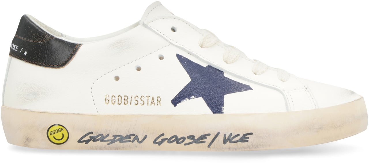 Golden Goose Super-Star leather low-top sneakers Wit