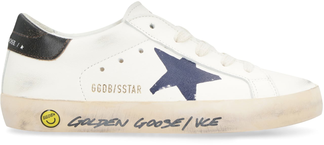 Golden Goose Super-Star leather low-top sneakers Wit