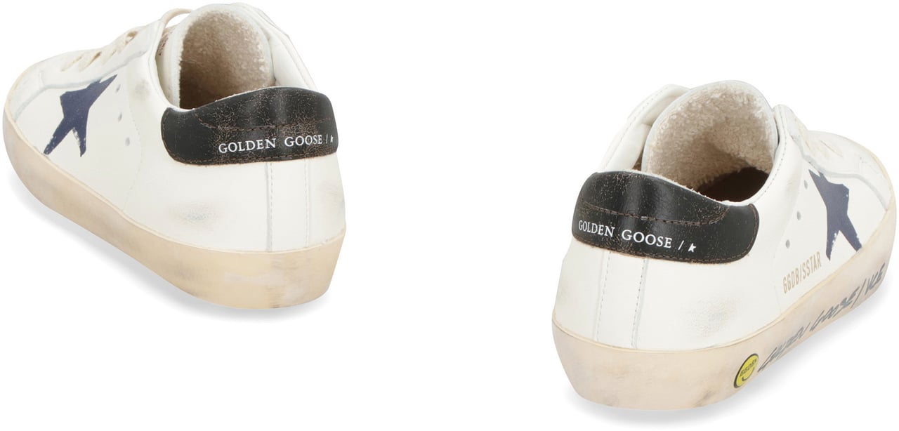 Golden Goose Super-Star leather low-top sneakers Wit