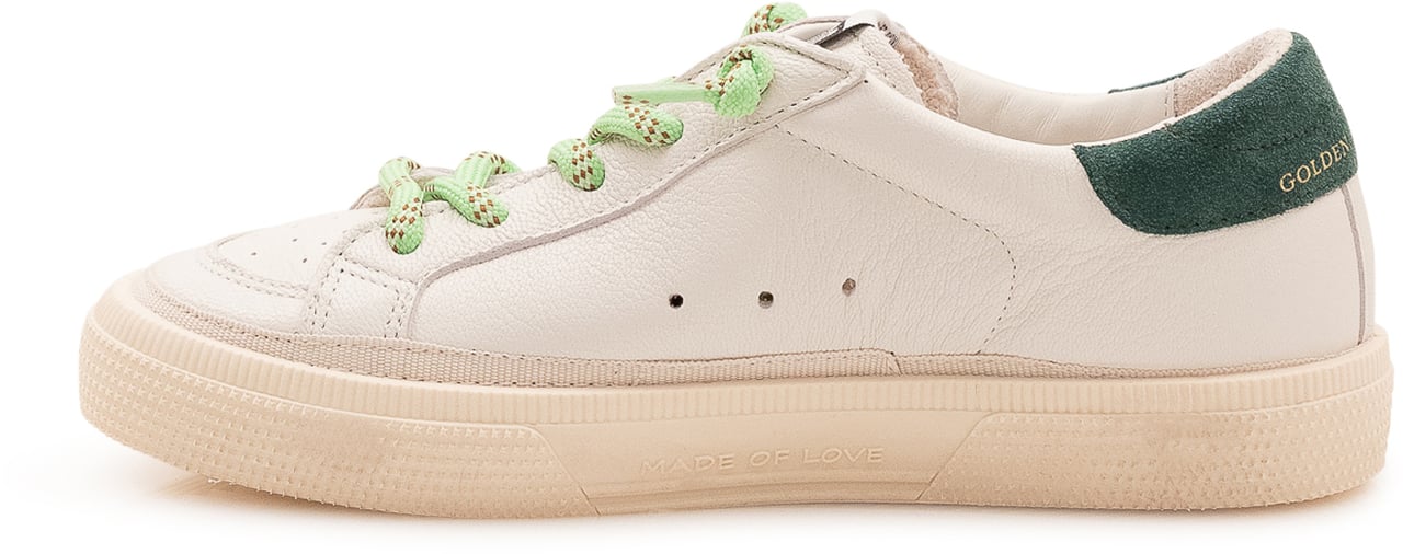 Golden Goose May Sneaker con Lacci a Contrasto Wit
