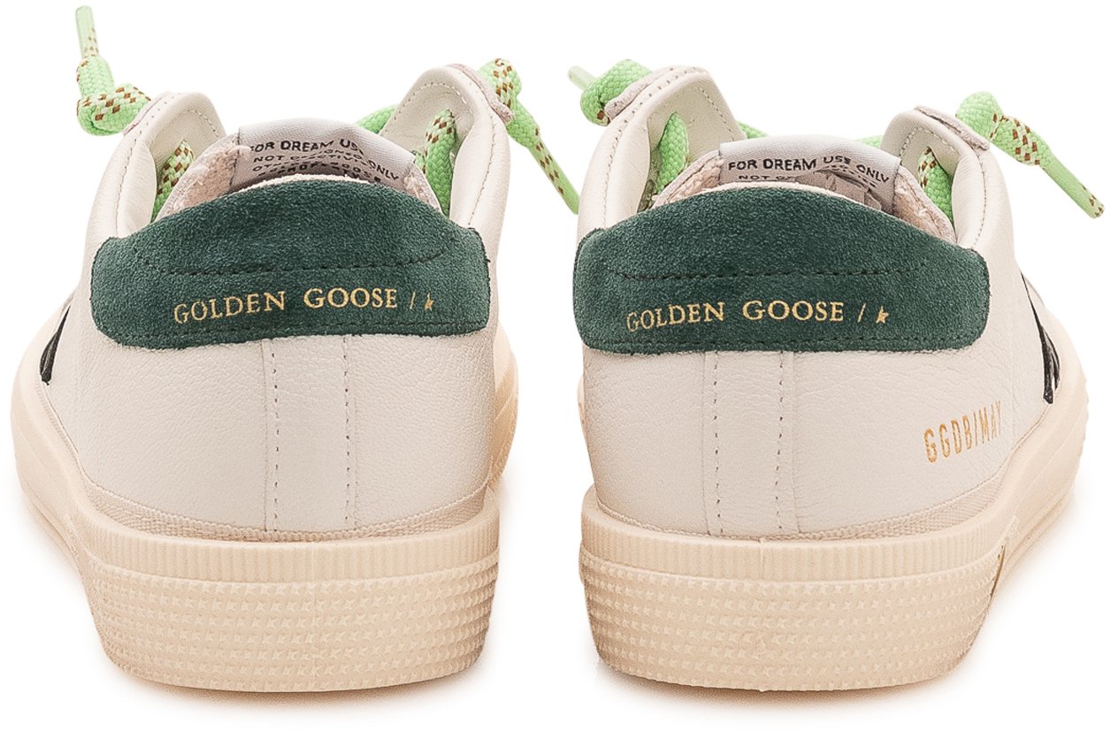 Golden Goose May Sneaker con Lacci a Contrasto Wit