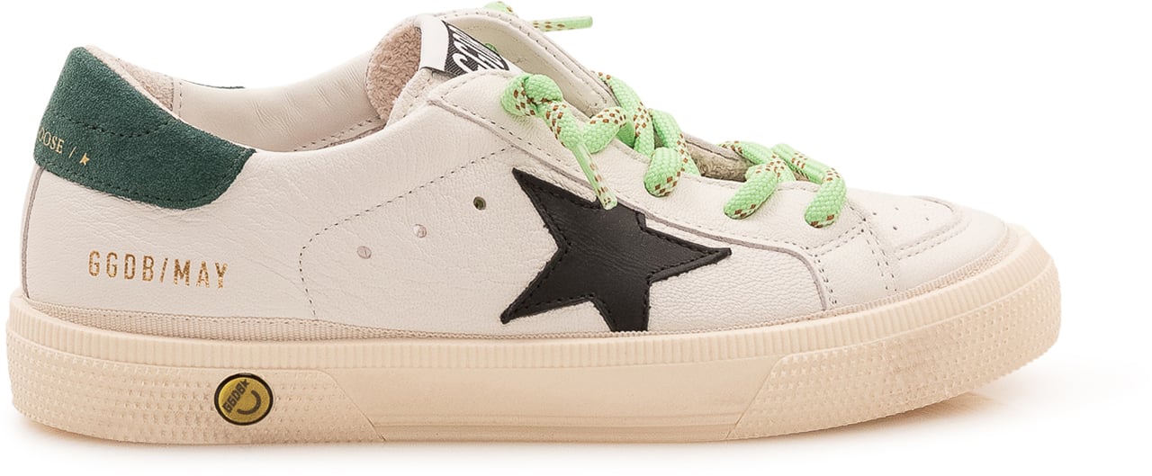 Golden Goose May Sneaker con Lacci a Contrasto Wit