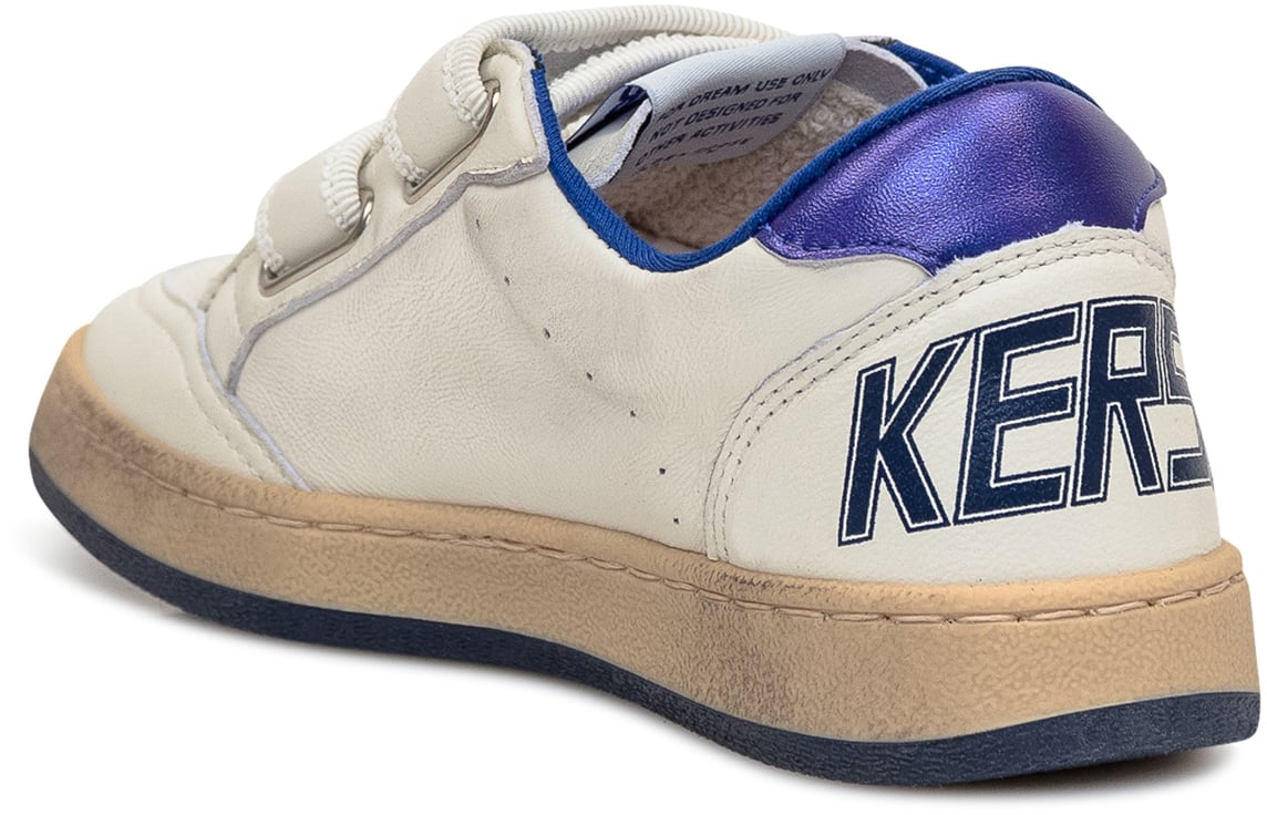 Golden Goose Sneakers Ballstar con Chiusura a Strappo e Inserto a Stella Wit