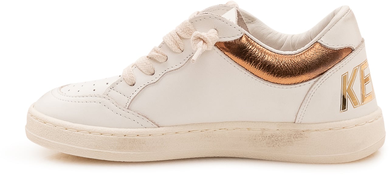 Golden Goose Ball Star Sneaker con Stella Glitterata Wit