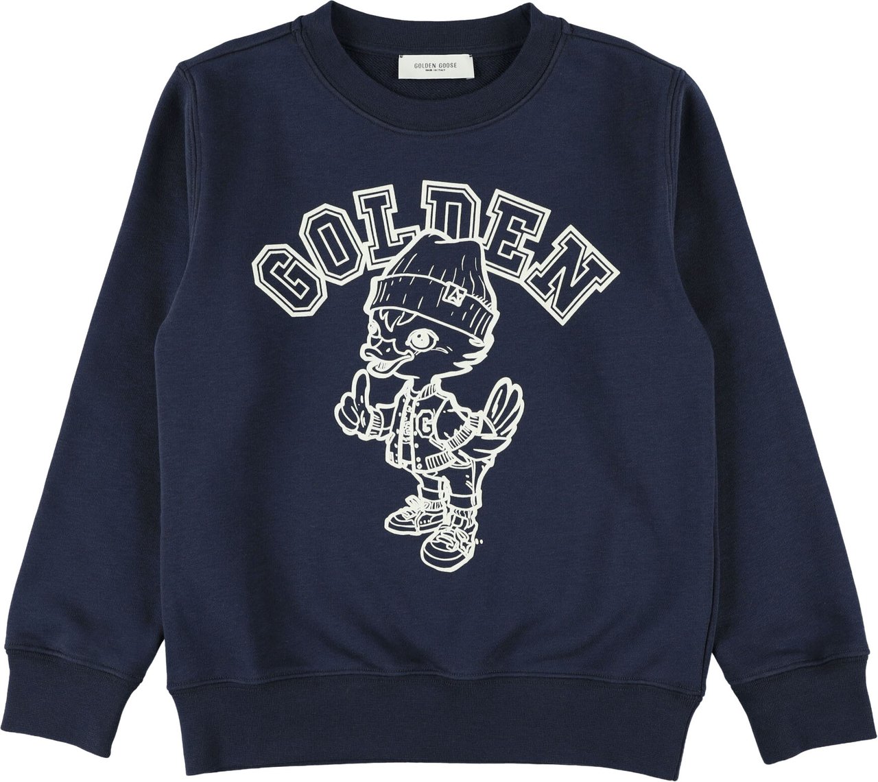 Golden Goose Fleece Logo Duck Blu Navy