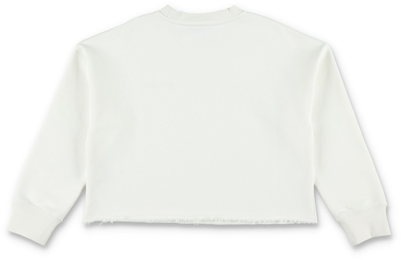 Golden Goose Fleece Crop Heritage White Wit