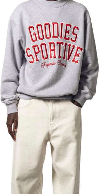 Goodies Sportive Goodies Sportive - Baseball grey crewneck - BGC26 - Vigore Grijs