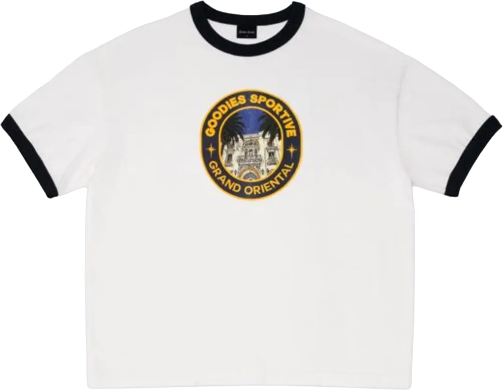Goodies Sportive Goodies Sportive - Grand oriental ringer tee - GORT26 - White Navy Wit