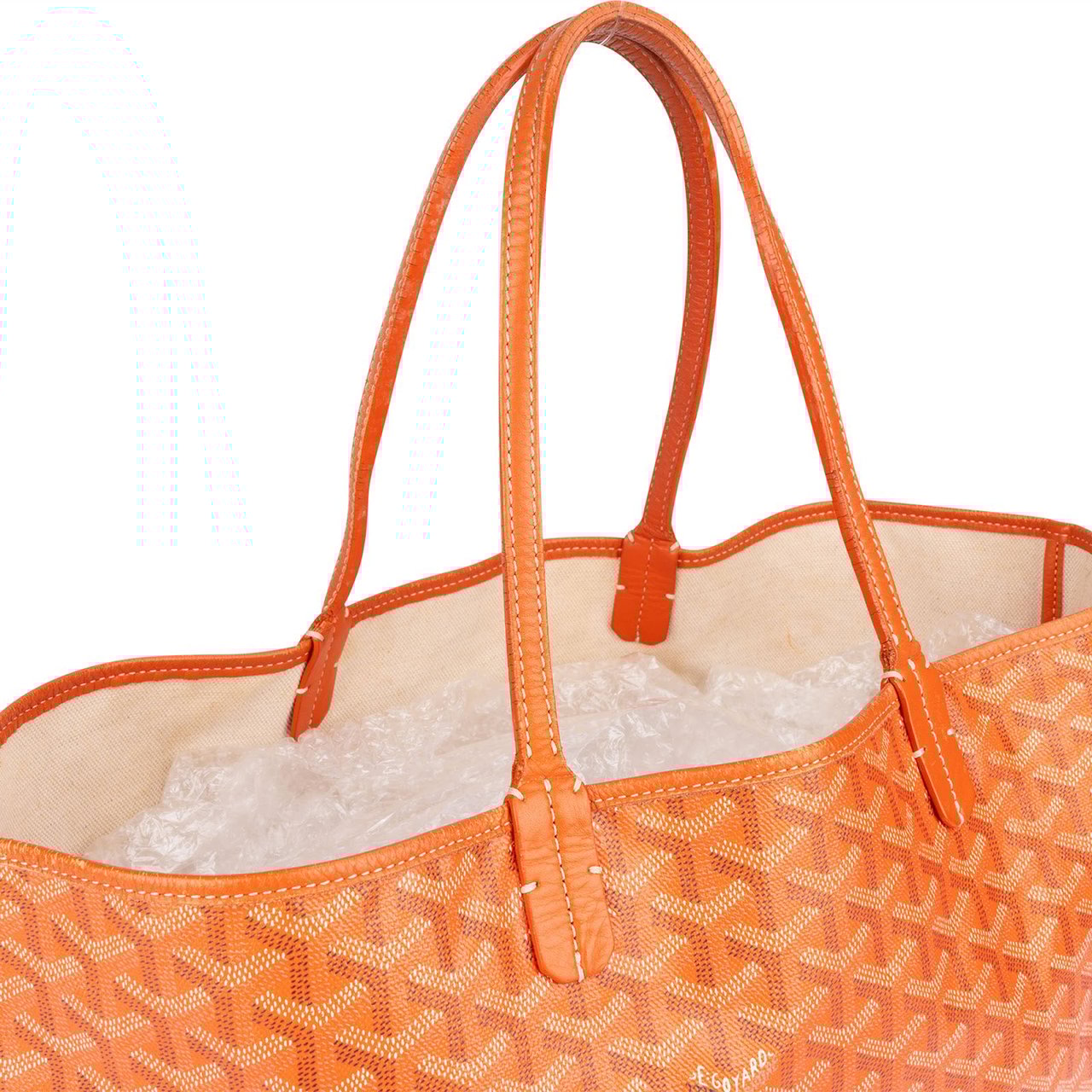 Goyard Goyard Goyardine Monogram Saint Louis PM Shoulder Bag Oranje