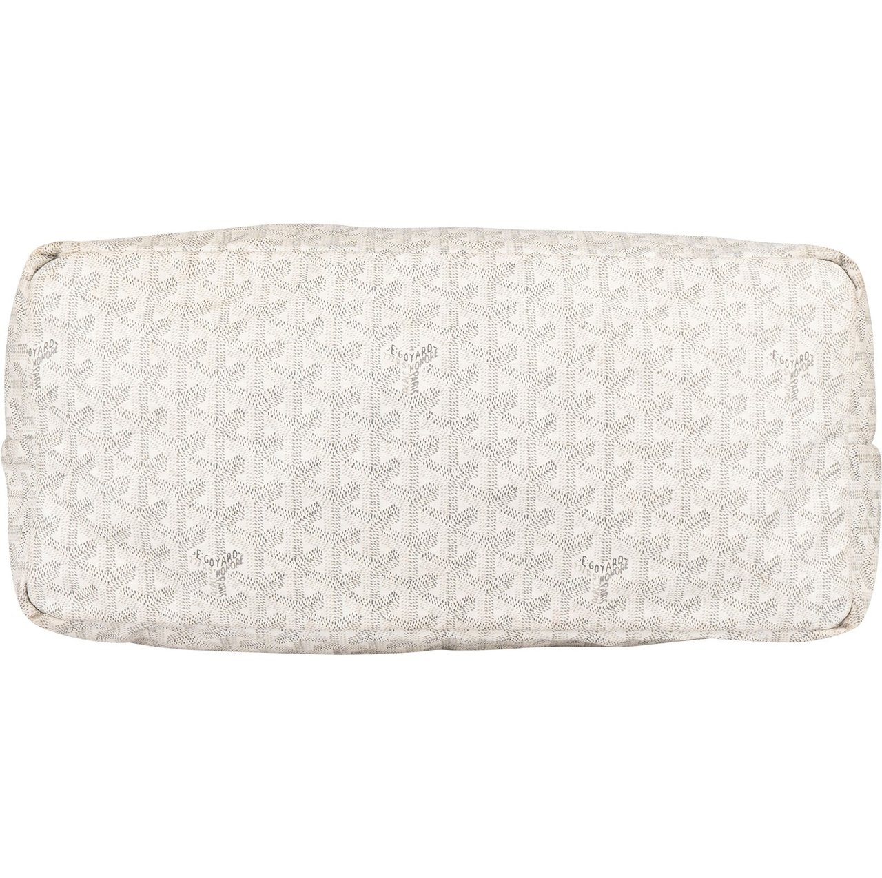 Goyard Goyard White Goyardine Monogram Saint Louis GM Shoulder Bag Wit