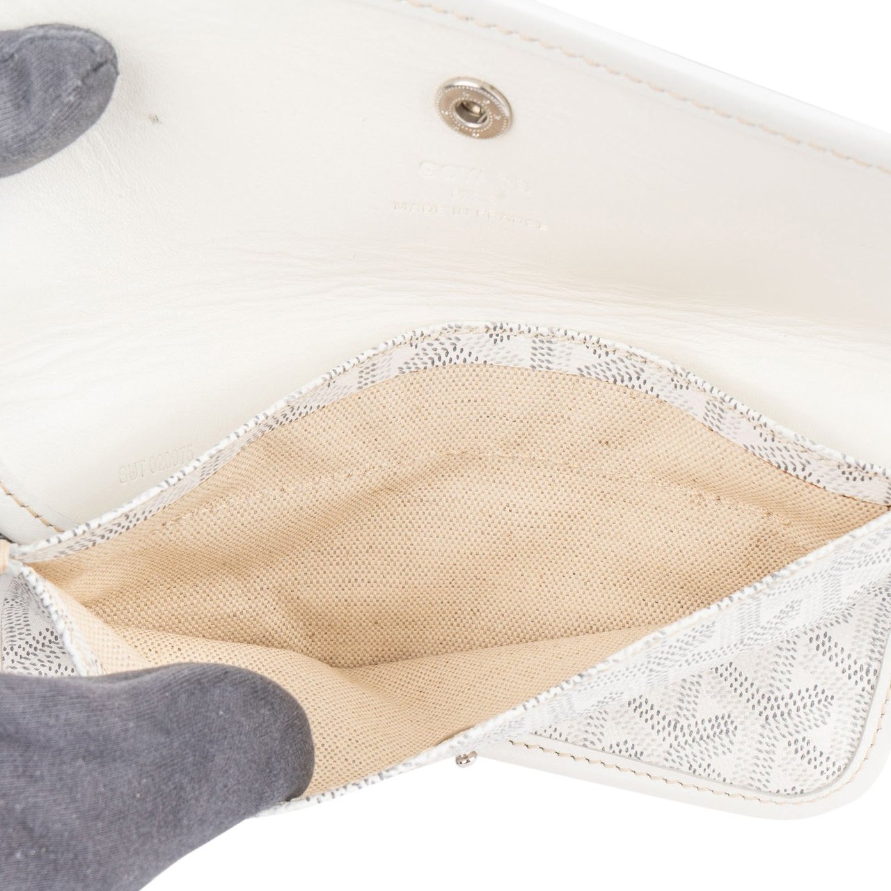 Goyard Goyard White Goyardine Monogram Saint Louis GM Shoulder Bag Wit