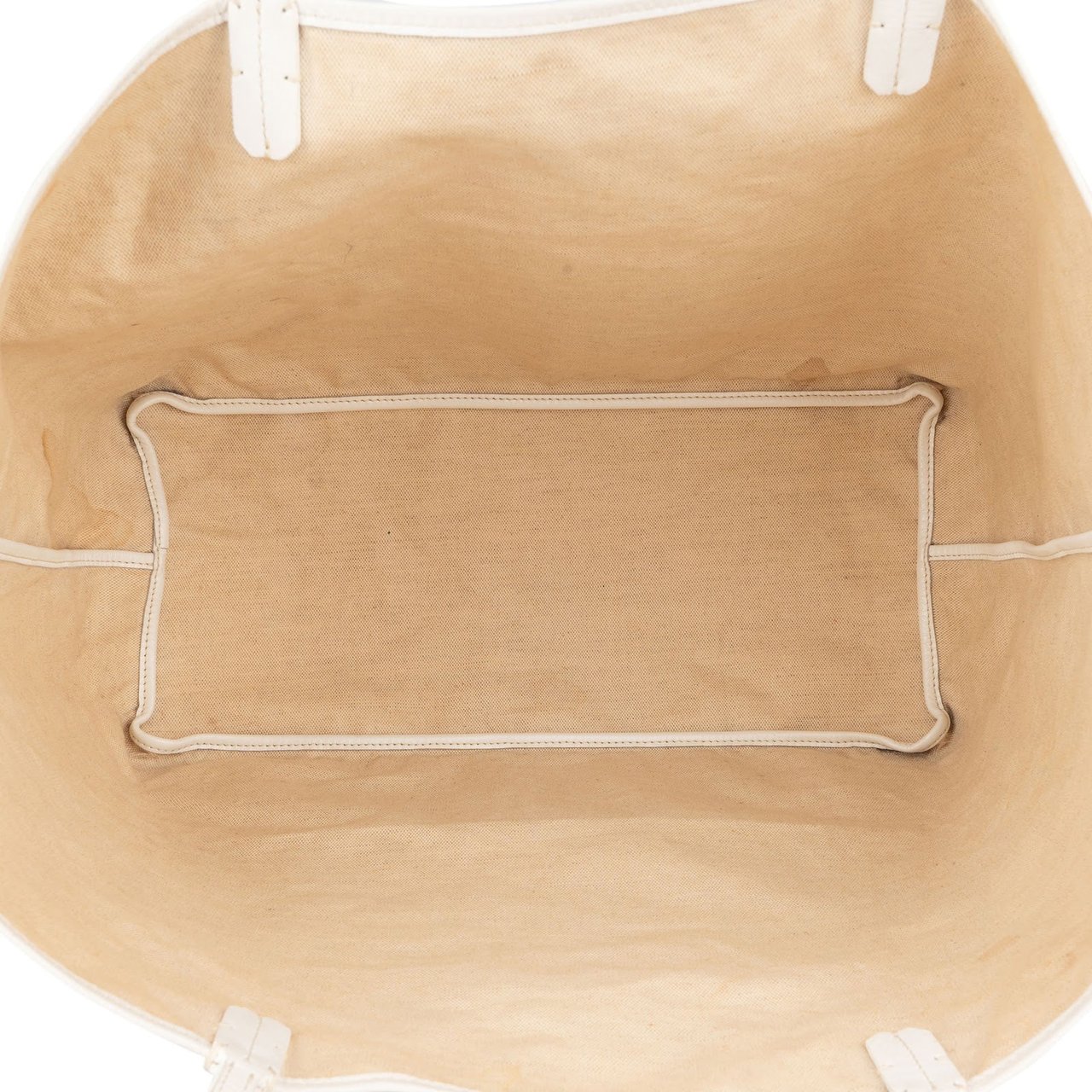 Goyard Goyard White Goyardine Monogram Saint Louis GM Shoulder Bag Wit