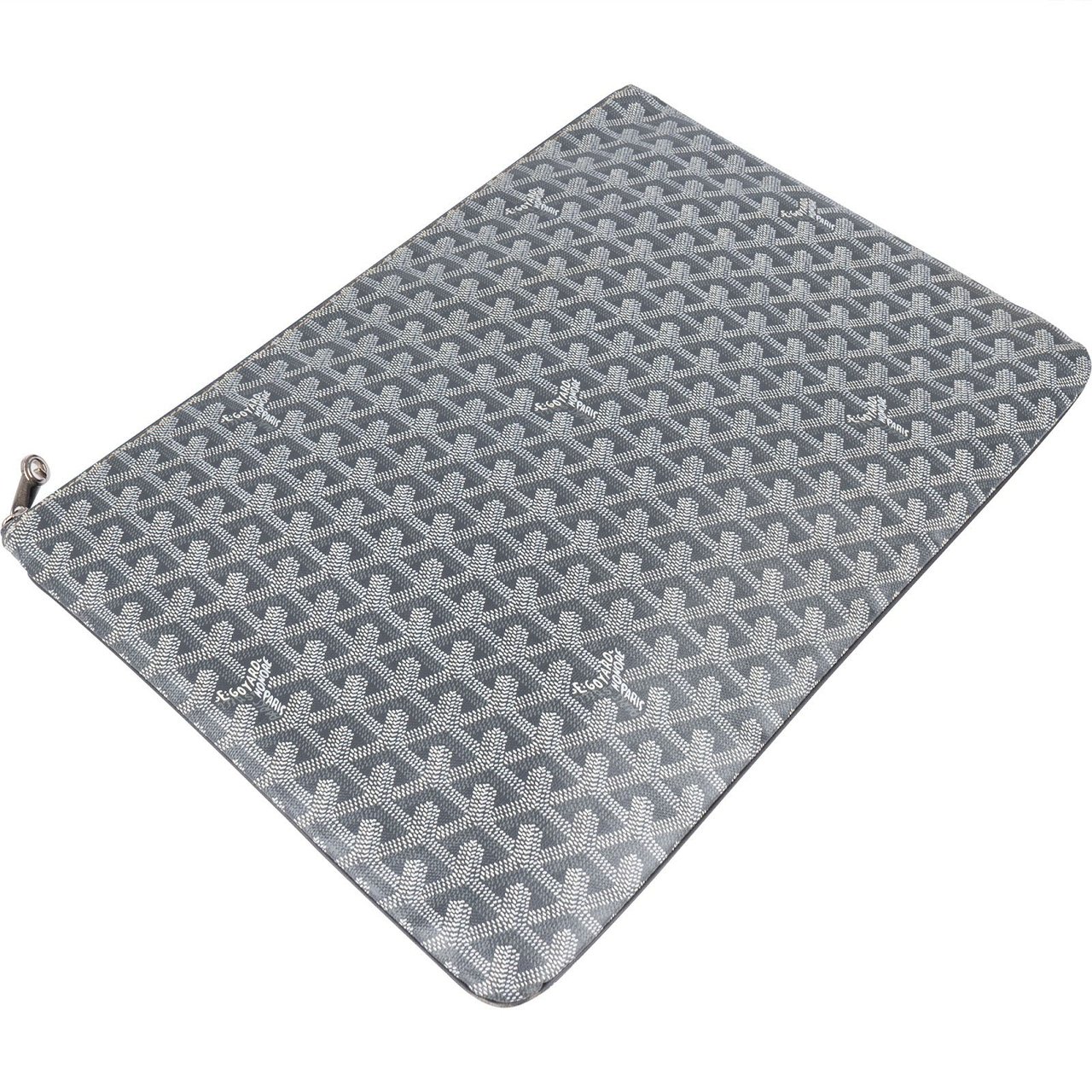 Goyard Goyard Goyardine Monogram Senat GM Clutch Donkergrijs