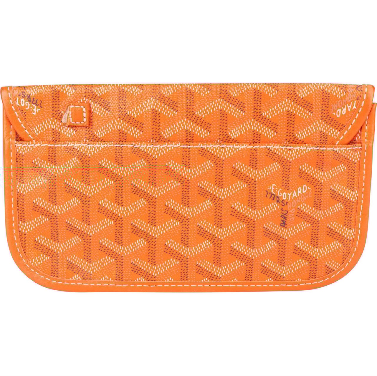 Goyard Goyard Goyardine Monogram Saint Louis Pochette Pouch Oranje