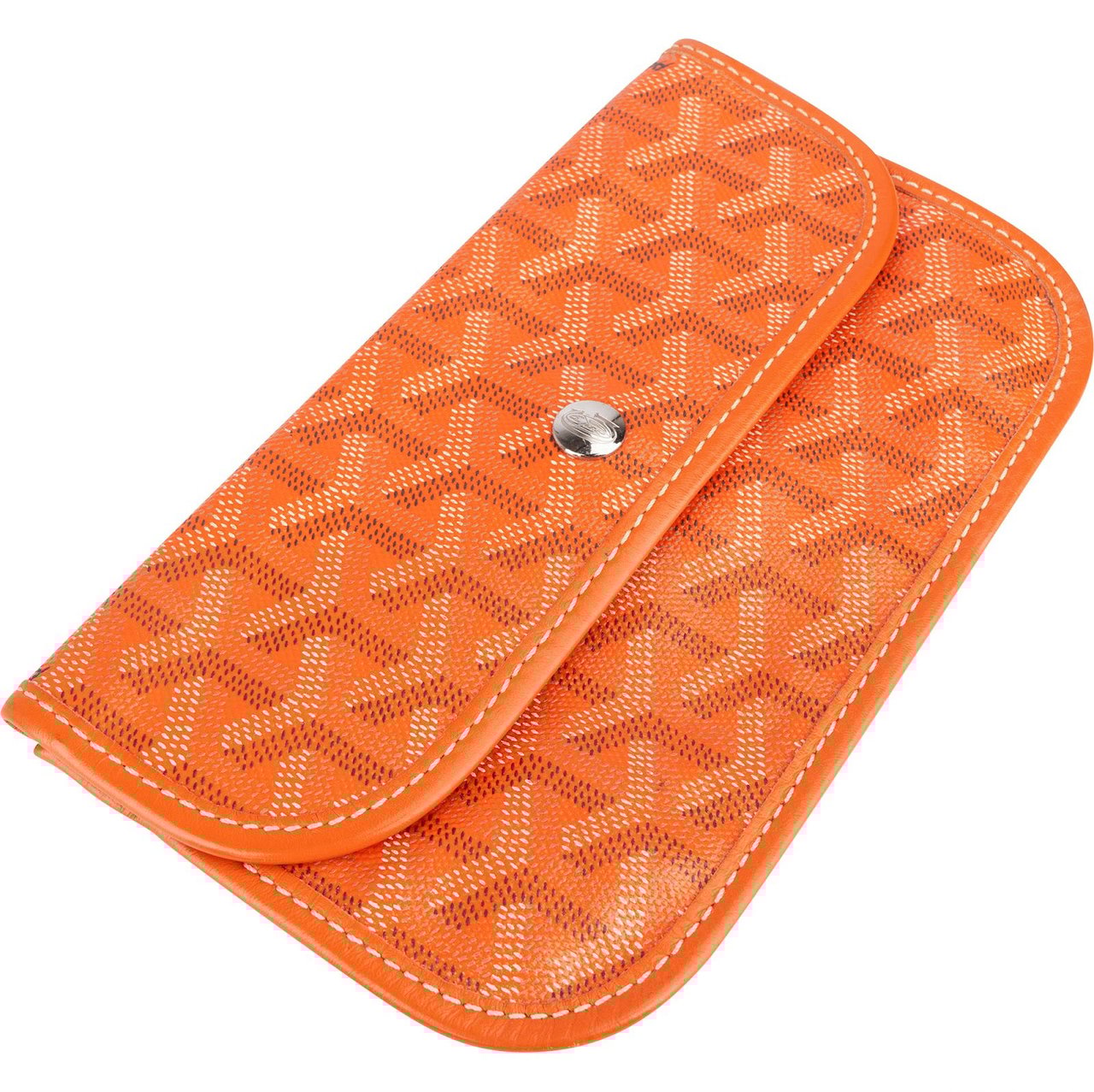 Goyard Goyard Goyardine Monogram Saint Louis Pochette Pouch Oranje