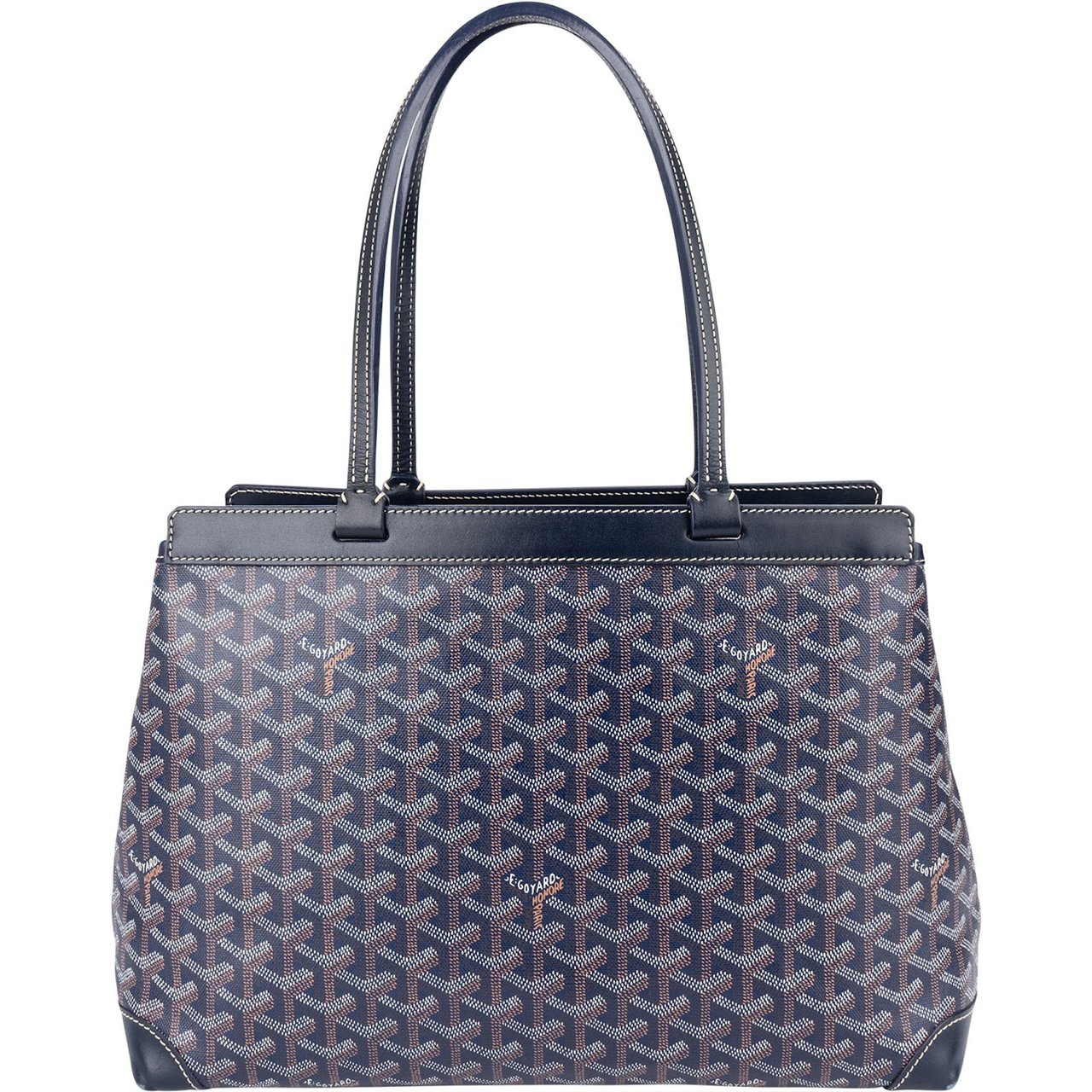 Goyard Goyardine Monogram Bellechasse PM Shoulder Bag Blauw