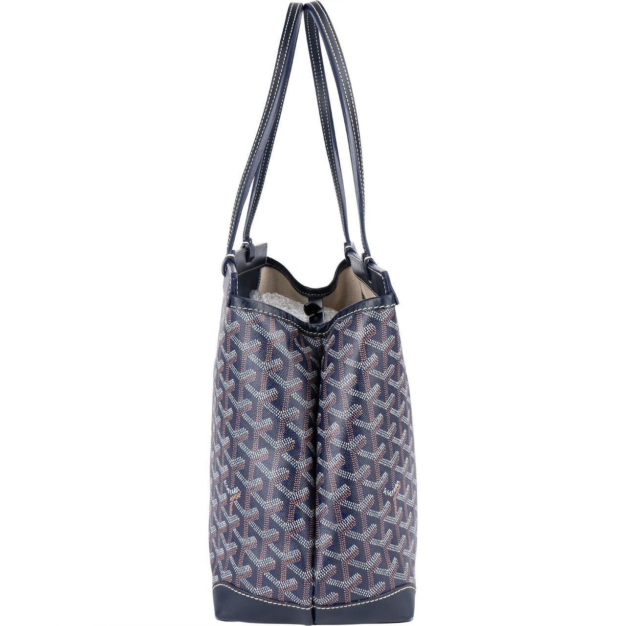 Goyard Goyardine Monogram Bellechasse PM Shoulder Bag Blauw