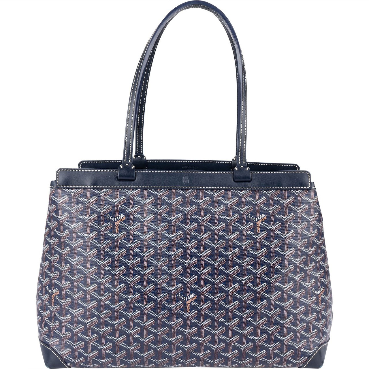Goyard Goyardine Monogram Bellechasse PM Shoulder Bag Blauw