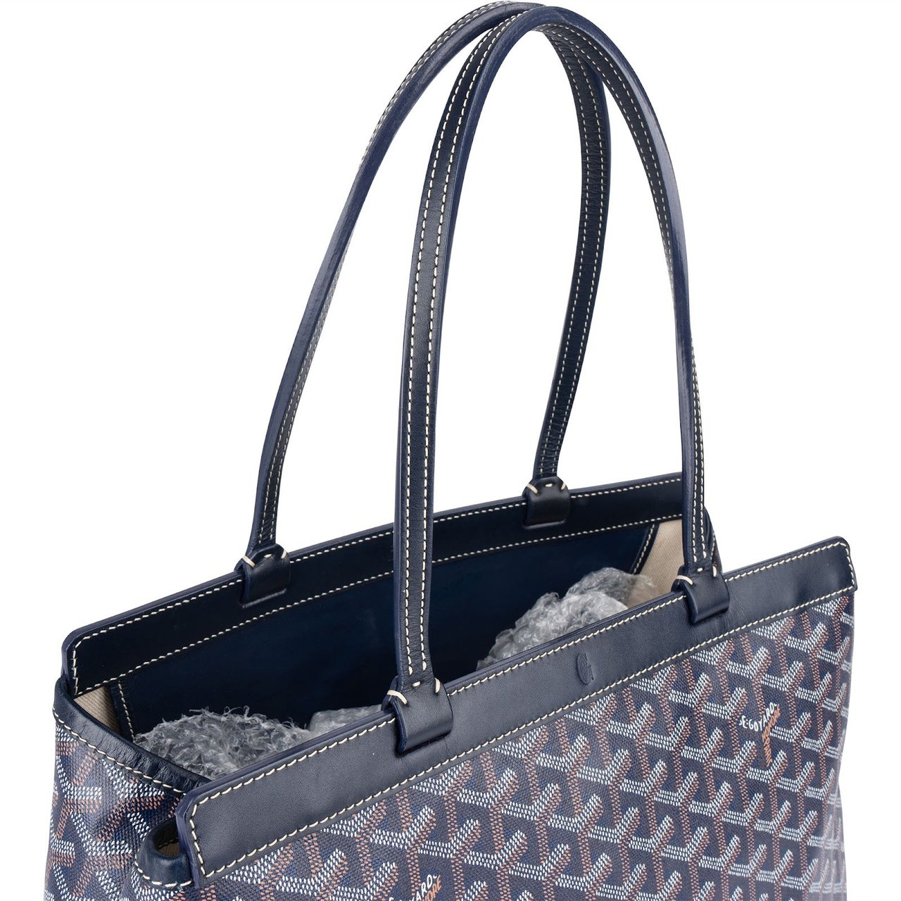 Goyard Goyard Goyardine Monogram Bellechasse PM Shoulder Bag Blauw