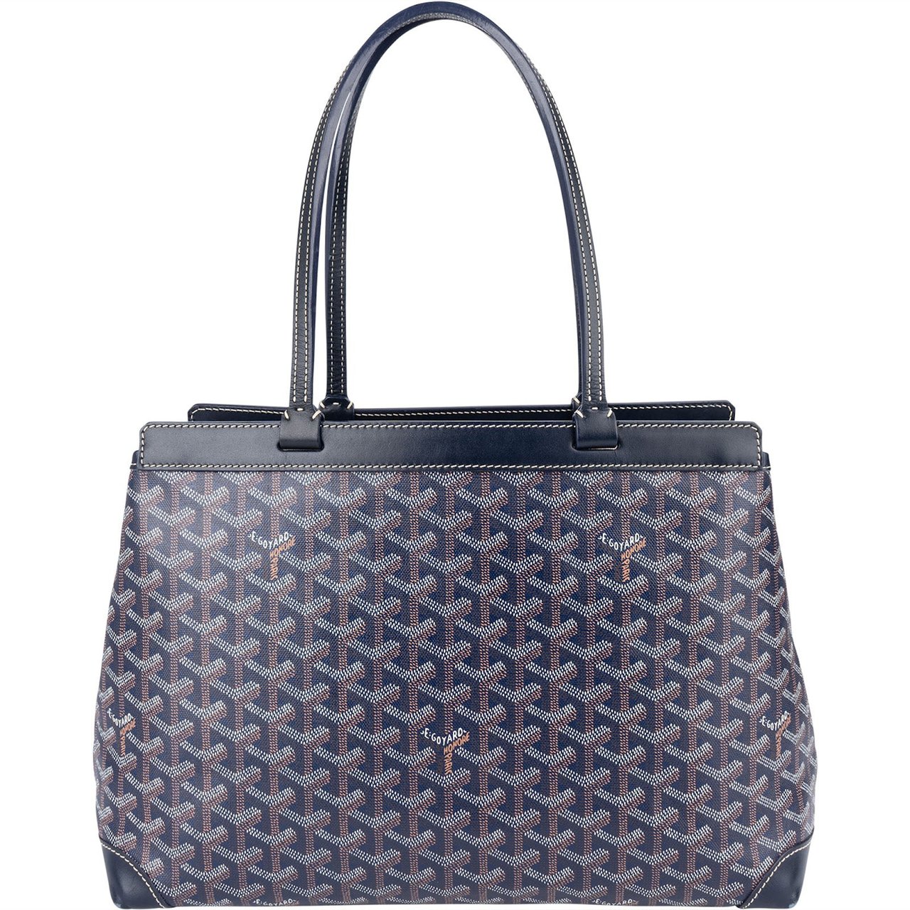 Goyard Goyard Goyardine Monogram Bellechasse PM Shoulder Bag Blauw